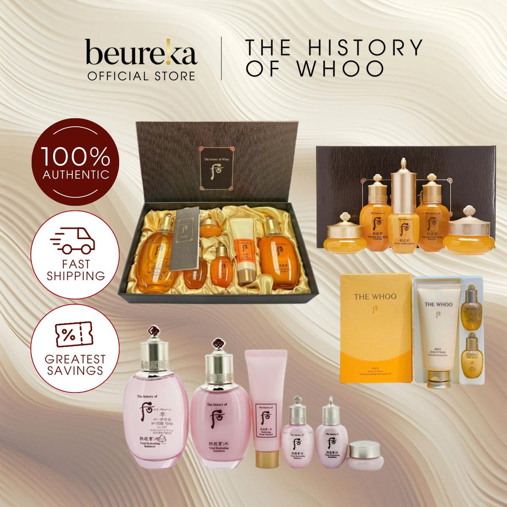 [LIVE ONLY] All The History of Whoo Gongjinhyang Set [Nourishing | Moisturize | Firming | Rejuvenate] - Beureka