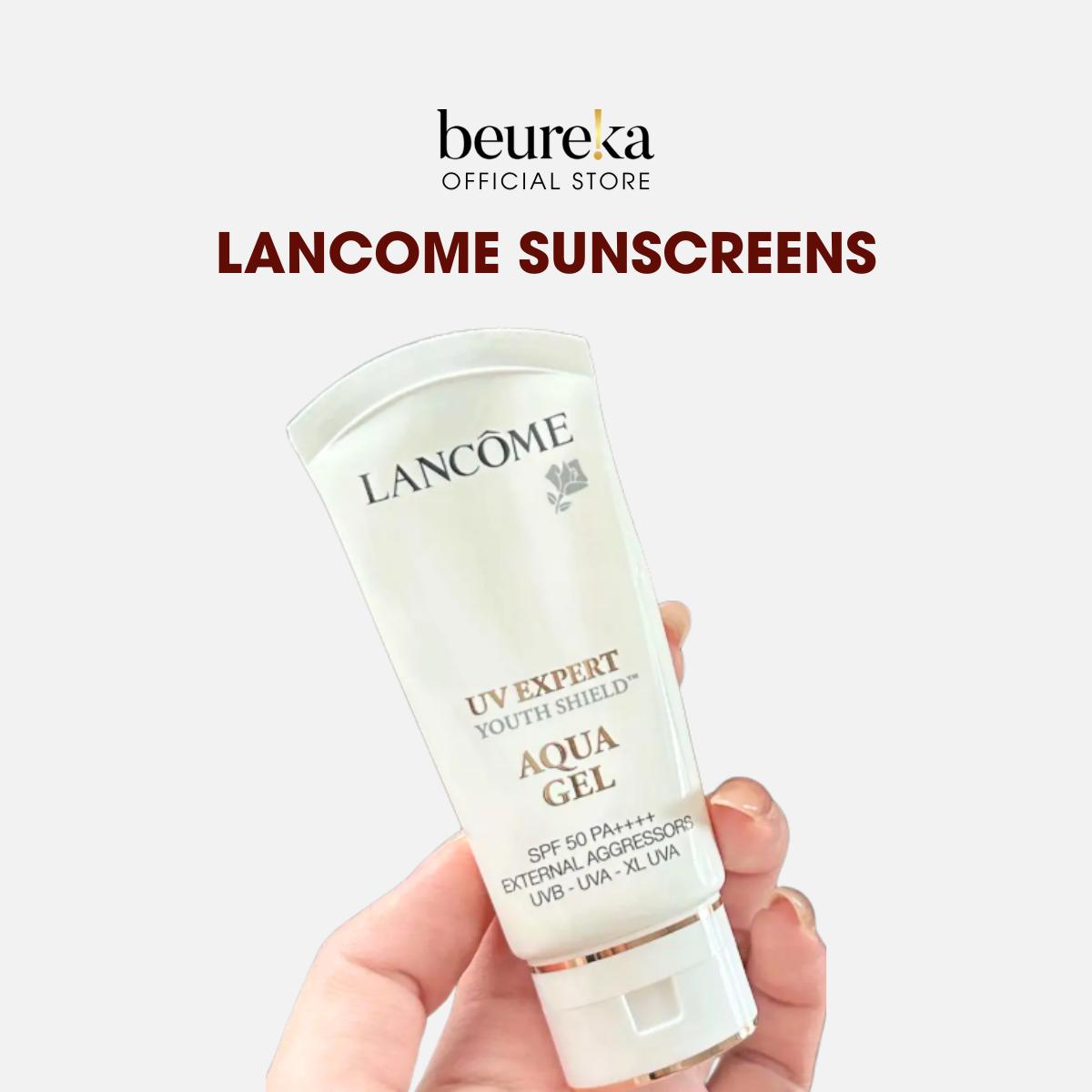 [LIVE ONLY] All Lancome UV Expert Youth-Shield Suncreen 30ml / 50ml - Aqua Gel SPF50 PA++++ | Tone Up Pearly White - Beureka
