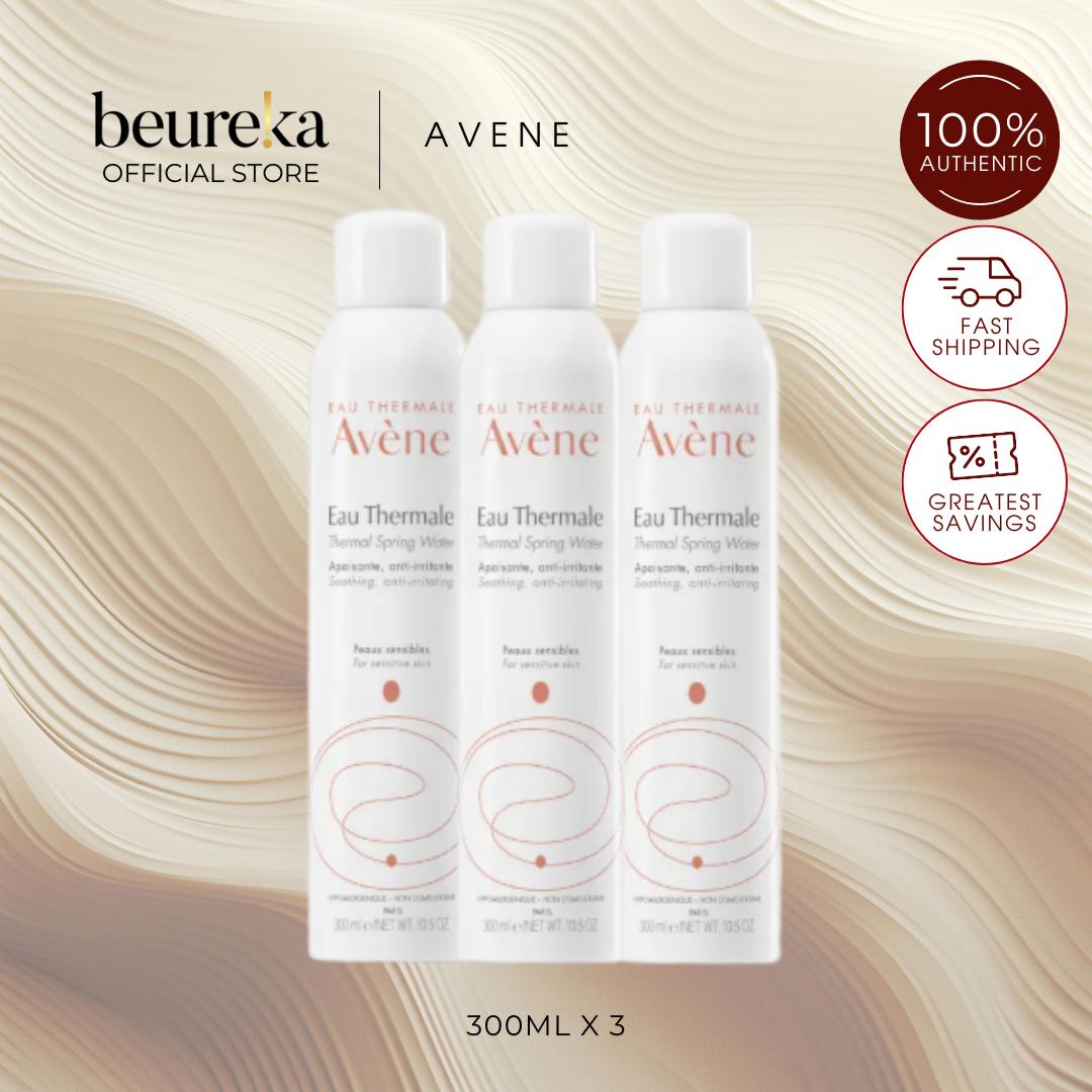 [LIVE ONLY] [Bundle of 3] Avene Eau Thermal Spring Water 300ml - Hydrating Facial Mist | For All Skin Types - Beureka