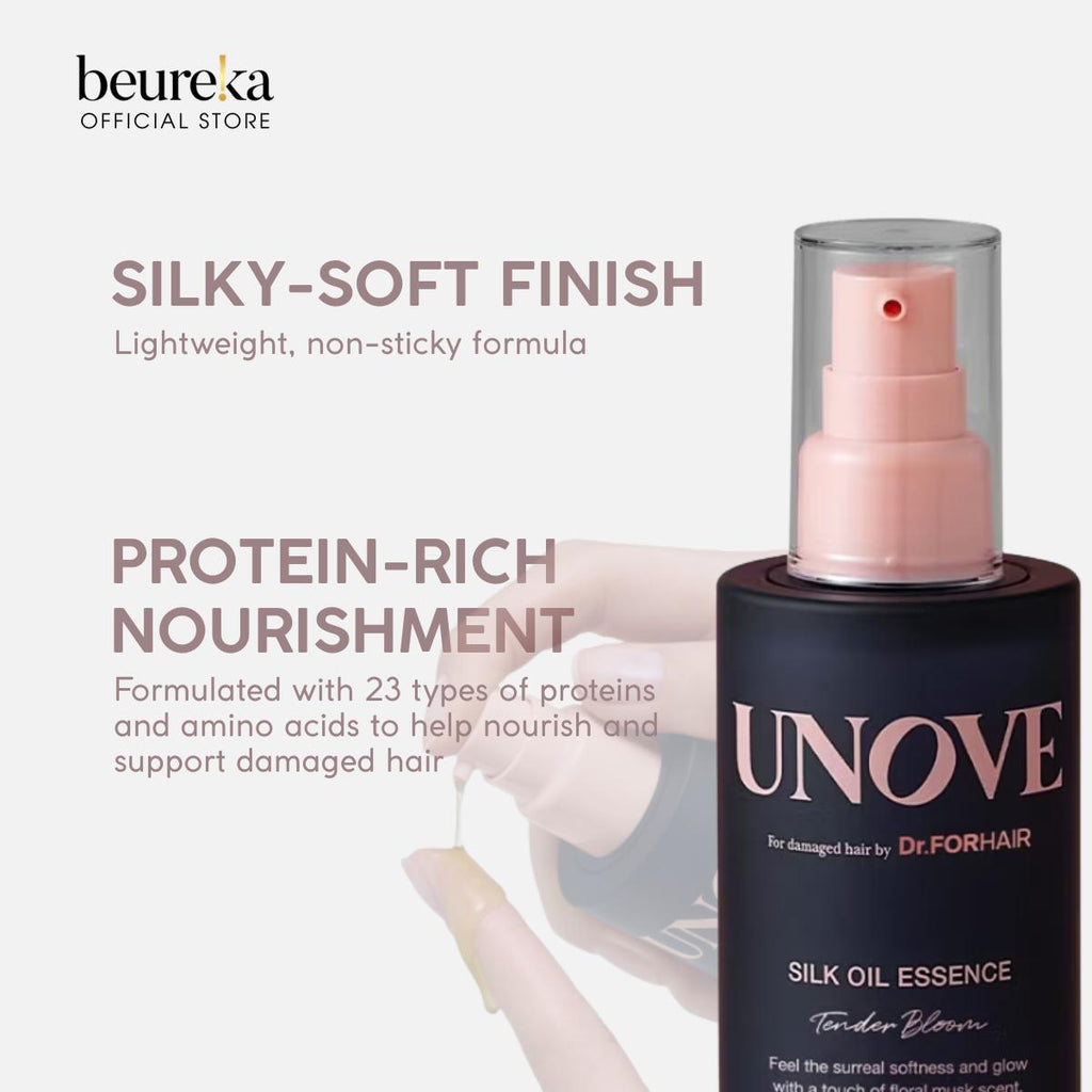 [LIVE ONLY] Unove Silk Oil Essence (Tender Bloom) 70ml - Beureka