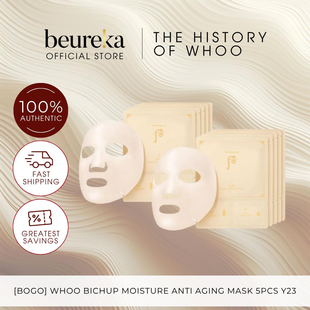 [LIVE ONLY] The History of Whoo Bichup Anti Aging Mask 3 Step Mask [5 Pieces / 1 Piece] - Beureka