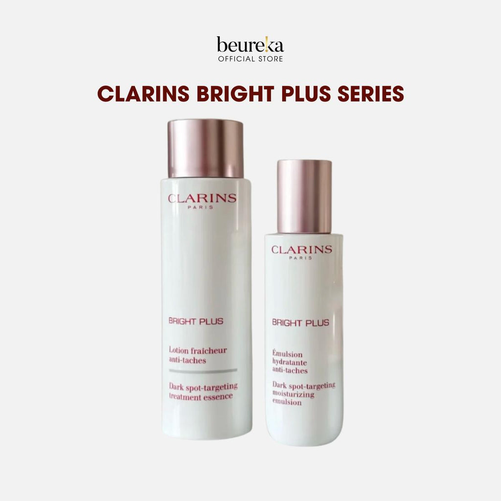 [LIVE ONLY] Clarins Bright Plus Series - Treatment Essence 200ml | Moisturizing Emulsion 75ml- Beureka [Skincare]