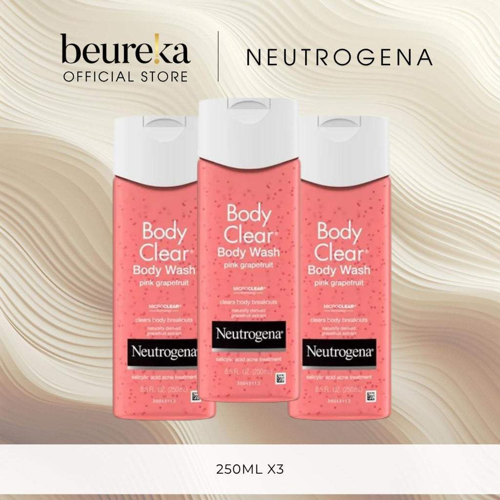 [LIVE ONLY] [Bundle of 3] Neutrogena Body Clear Body Wash Pink Grapefruit 250ml - Beureka