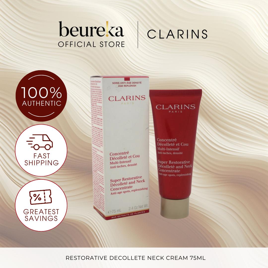 [LIVE ONLY] Clarins Super Restorative Series - Decollete Cream and Neck Concentrate 75ML | Clarins Super Restorative Remodelling Serum 30ML [Anti-aging | Anti-Wrinkles] - Beureka