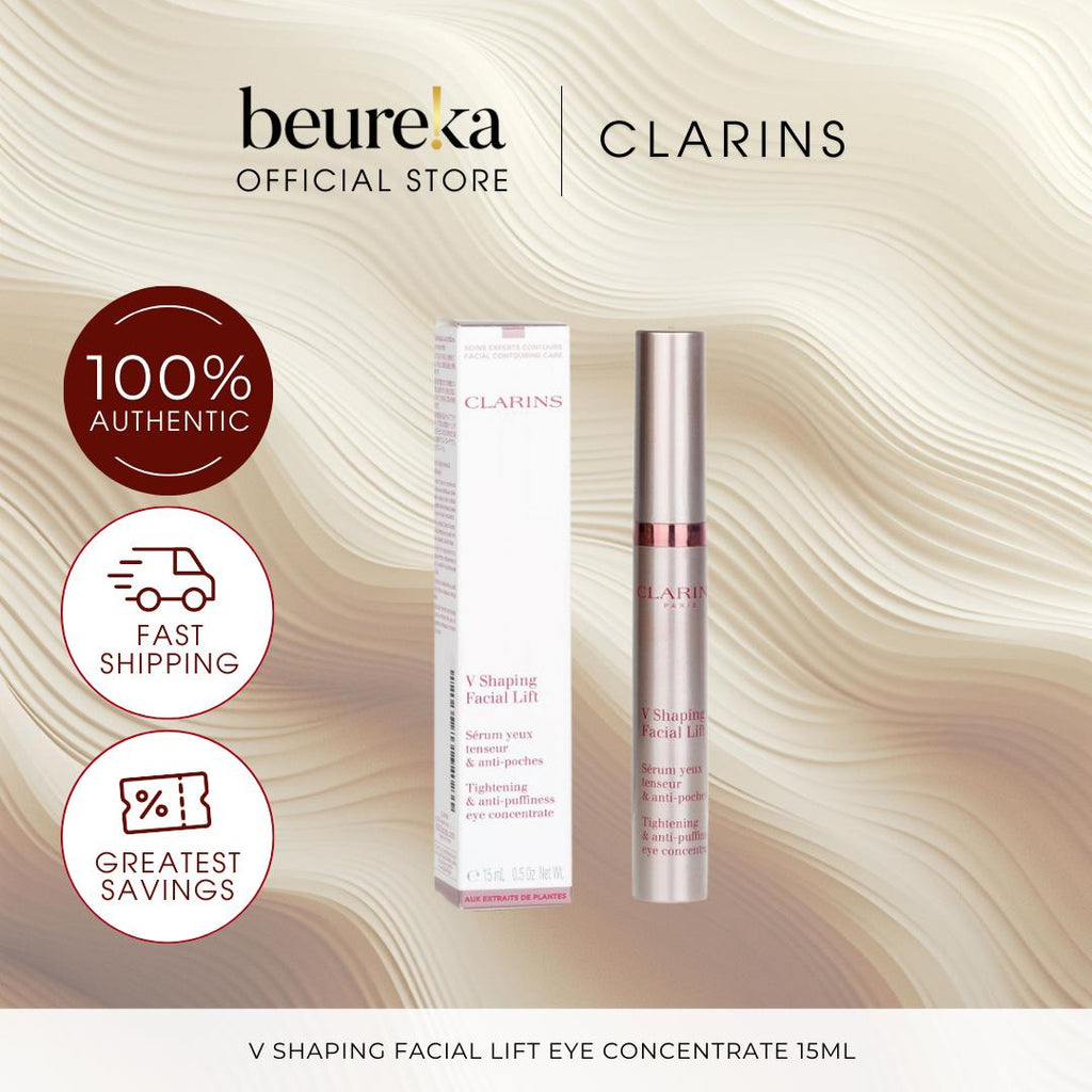[LIVE ONLY] Clarins Eye Treatments - V Shaping Facial Lift Eye Concentrate 15ML | Clarins Total Eye Lift 15ML | Double Serum Eye 20ml - Beureka