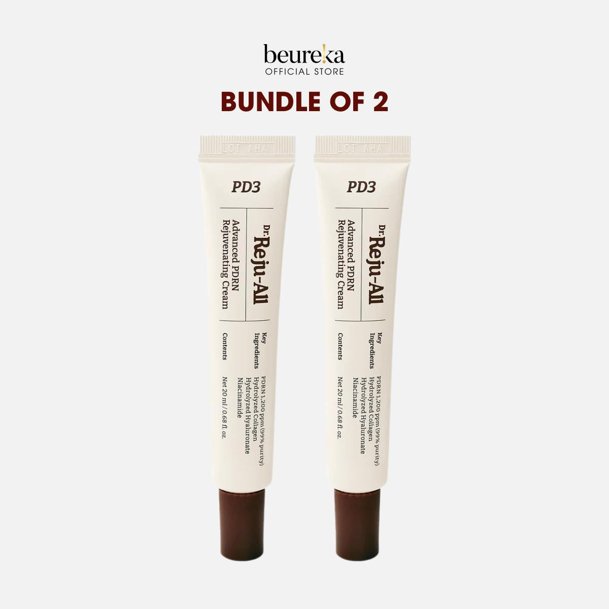 [LIVE ONLY] [Bundle of 2] Dr. Rejuall Advanced PDRN Relief Cream 20ml - Beureka [Skincare - PDRN Cream]