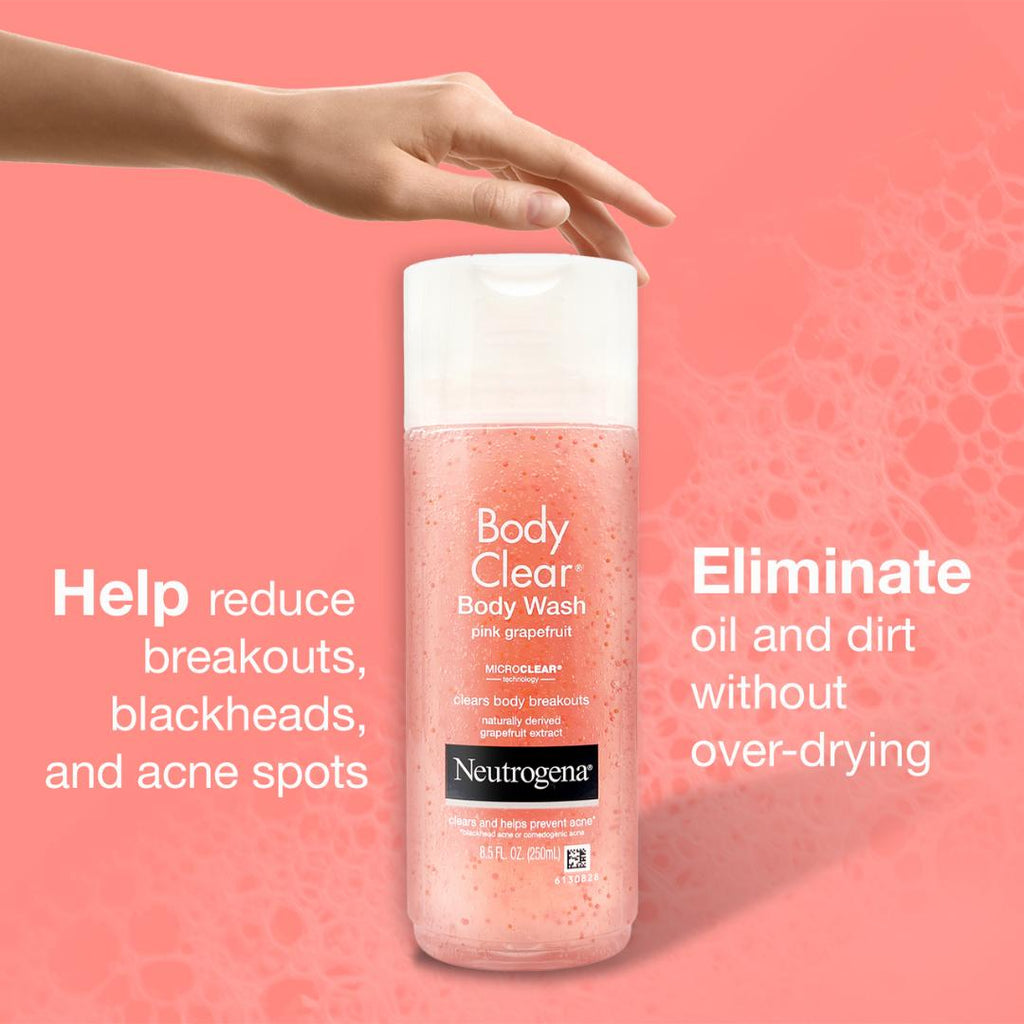 [LIVE ONLY] [Bundle of 3] Neutrogena Body Clear Body Wash Pink Grapefruit 250ml - Beureka