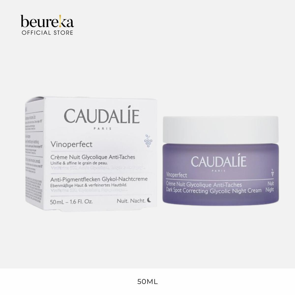 [LIVE ONLY] Caudalie Vinoperfect Dark Spot Correcting Glycolic Night Cream 50ml - Beureka