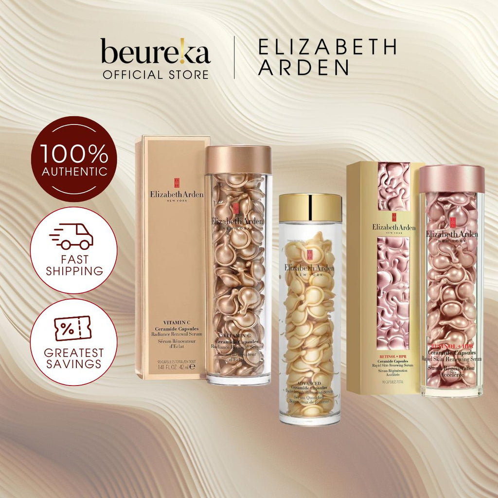[LIVE ONLY] All Elizabeth Arden Retinol / Ceramide Serum 90 capsules [Restoring, Renewing, Vitamin C - Beureka