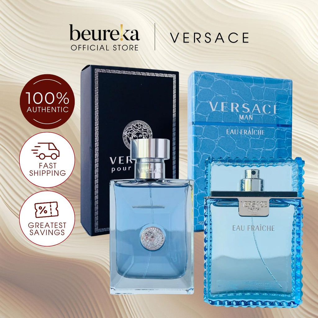 [LIVE ONLY] All Versace Pour Homme EDT 50ml | Versace Eau Fraiche For Men EDT 100ml - Beureka [Men Fragrances]