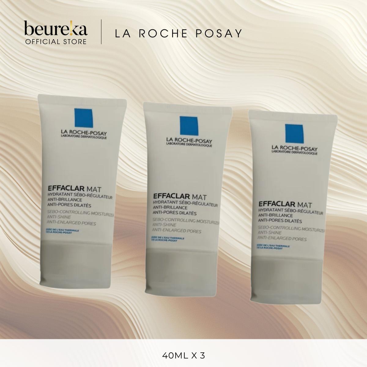 [LIVE ONLY] [Bundle of 3] La Roche Posay Effaclar Mat + 40ml | K+ 40ml | Cicaplast B5 Repairing Balm 100ml - Beureka [Skincare | Mattifying Moisturiser for Oily Prone Skin]