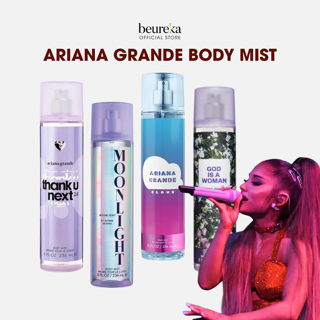 [LIVE ONLY] All Ariana Grande Body Mists 236ml [Thank You Next, Moonlight, Ari, God is a Woman, Sweet Like Candy, Cloud] - Beureka