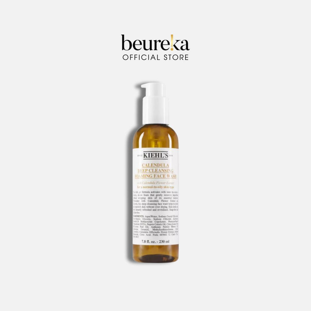 [LIVE ONLY] Kiehl's Calendula Deep Cleansing Foaming Face Wash 230ml - Beureka [Cleanser | Removes Impurities | Revitalised]
