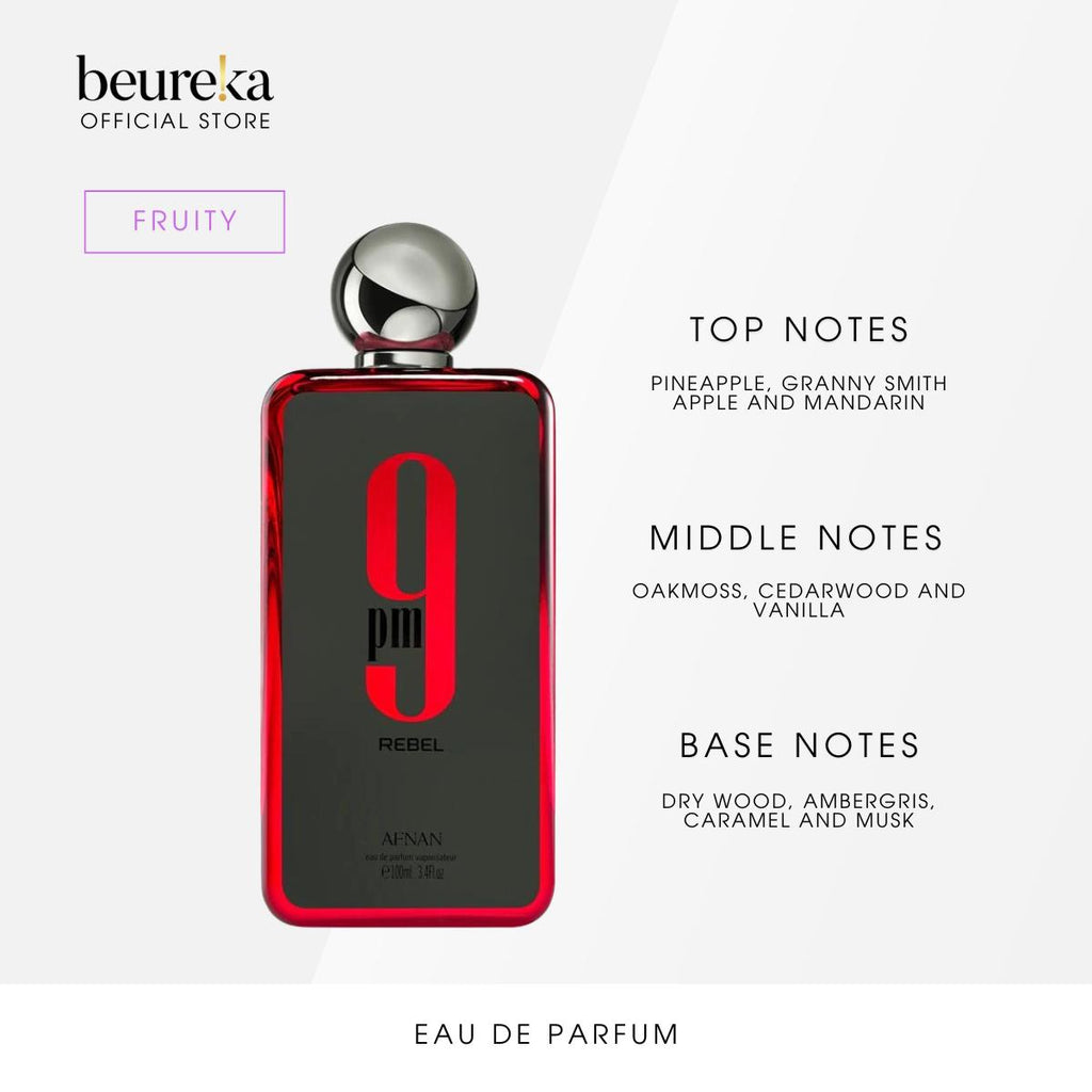 [LIVE ONLY] Afnan 9PM Rebel / 9PM EDP 100ml - Beureka [Unisex Fragrances - Fruity, Sweet, Woody]