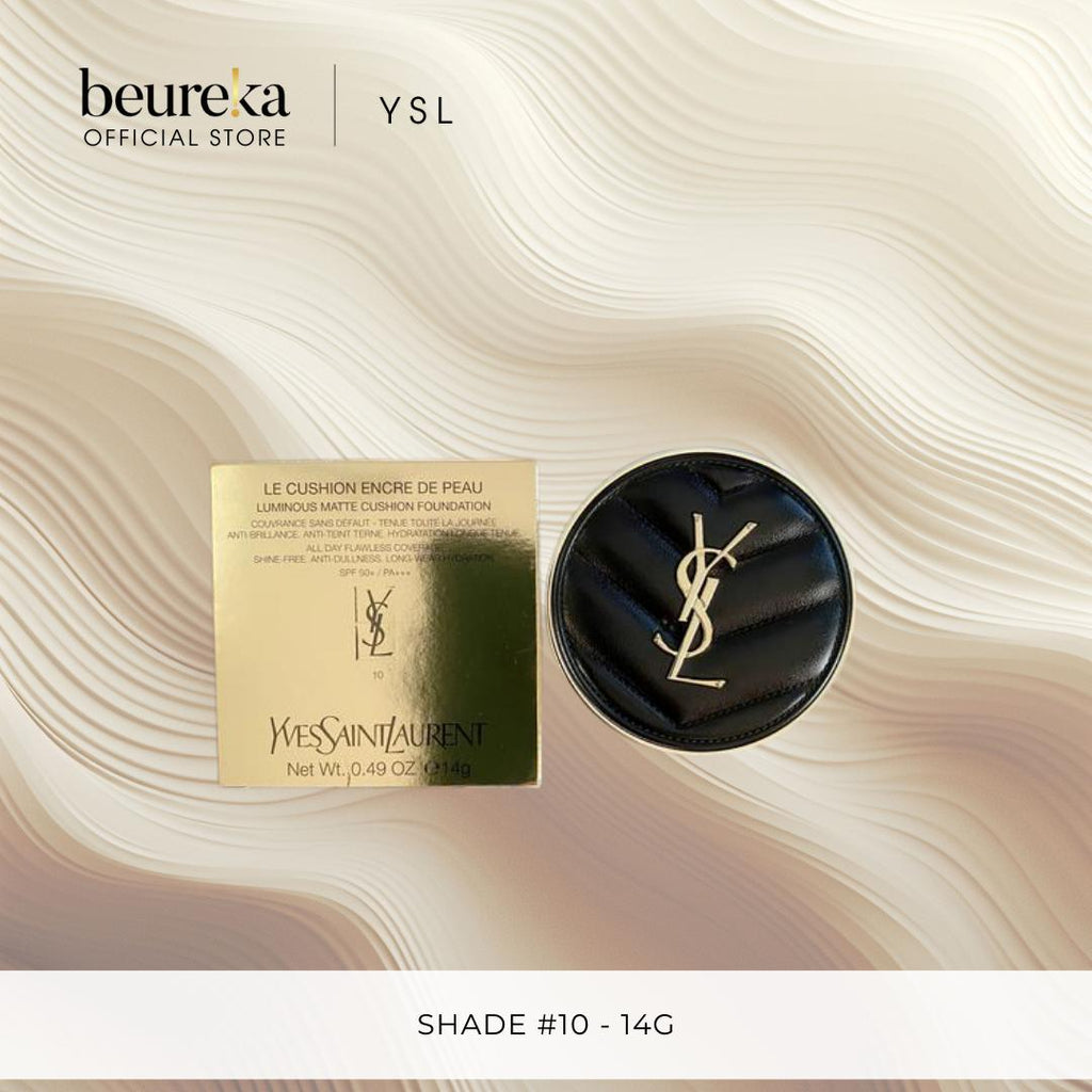 [LIVE ONLY] All Yves Saint Laurent YSL Le Cushion Encre De Peau Foundation Shade 10 | 20 14g - Beureka [Makeup | Cushion Foundation]