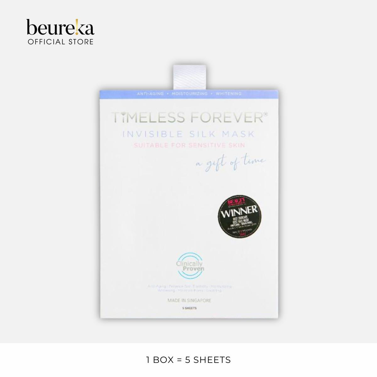 [LIVE ONLY] Timeless Forever Invisible Silk Sheet (1 Box = 5 Sheets) - Beureka