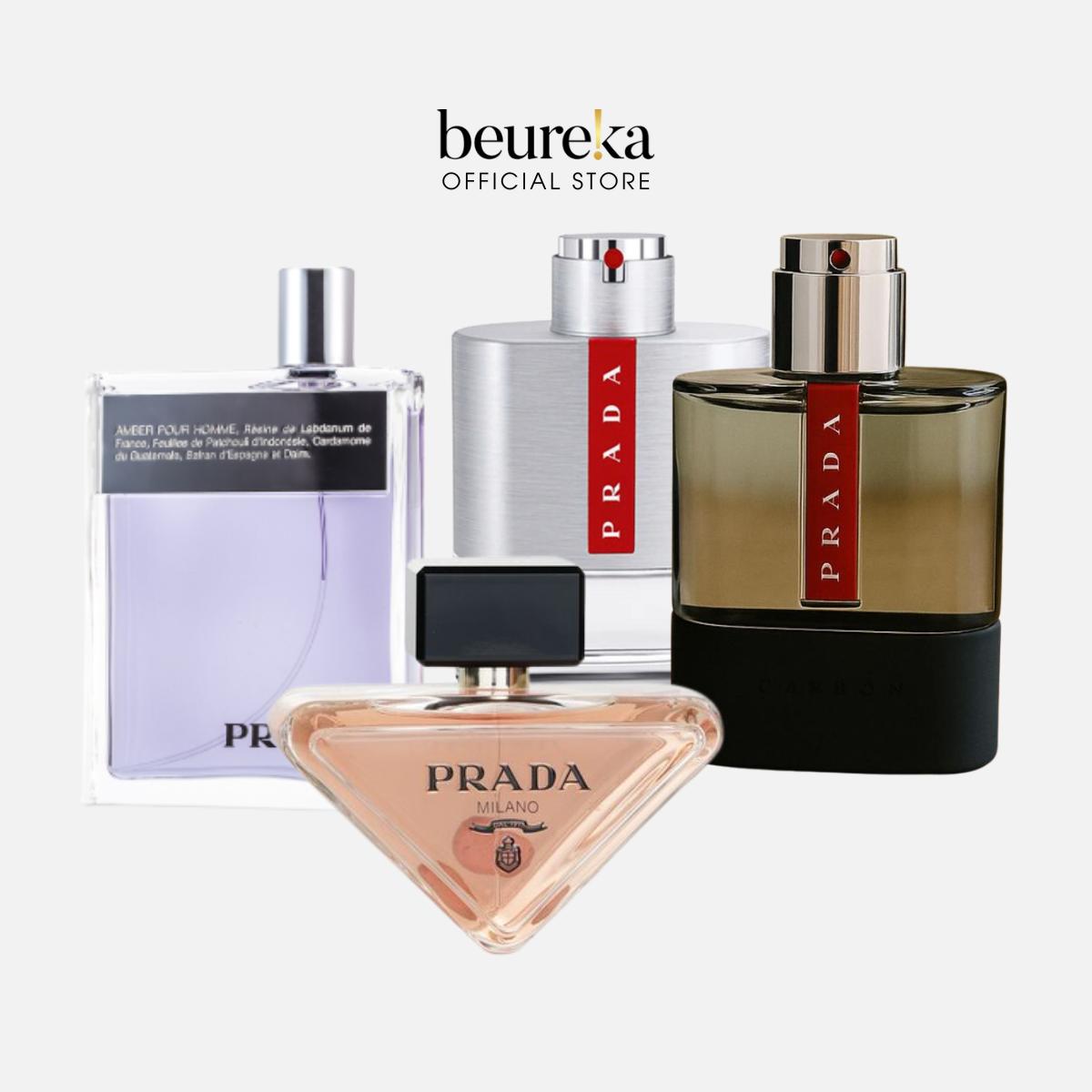 [LIVE ONLY] All Prada Fragrances - Amber For Men/ Luna Rossa EDT / Carbon Luna Rossa EDT / Paradoxe EDP 90ml - Beureka