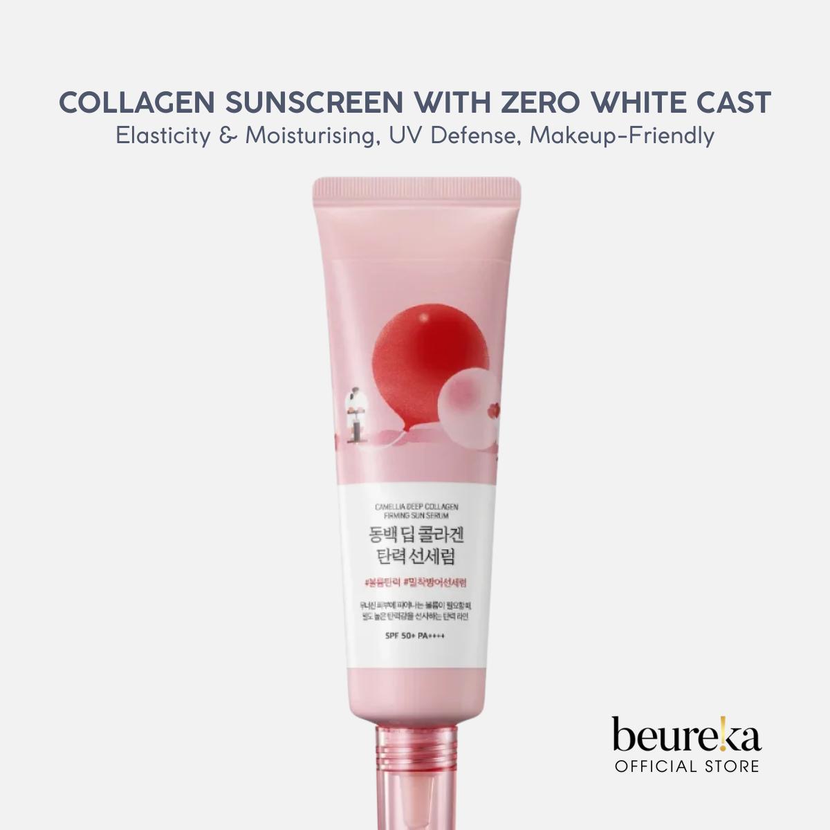 [LIVE ONLY] ROUND LAB Camellia Deep Collagen Firming Sun Serum 50ml - Beureka