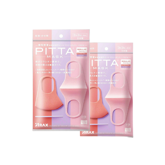 Arax Pitta Mask - Pastel Regular (2 packs Bundle, For Adults)